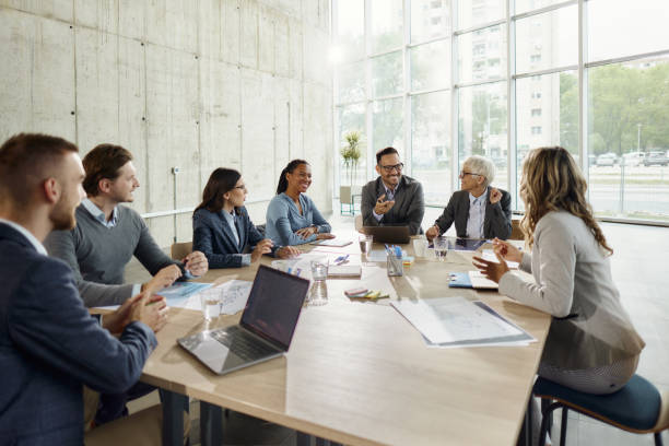 Professional conference room meeting